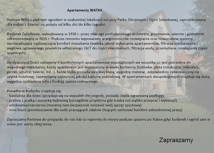 Watra Appartement Rabka